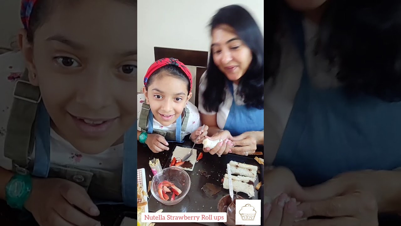 Little Baker's Season 2|Episode 2|Nutella Strawberry Roll ups 🍓|