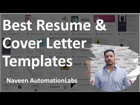 Best-Resume-&-Cover-Letter-Templates-||-Naveen-AutomationLabs