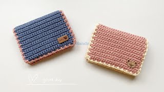 How To Crochet The Mini Card Holdereasy Crochet Tutorialbeginner Friendly