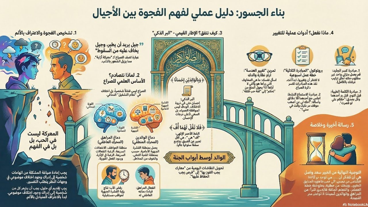 🧭 بوصلة المراهقة (9) | دليل المراهقين لبناء جسور الثقة (علمياً وشرعياً) | صراع الأدمغة مشكلة كل بيت