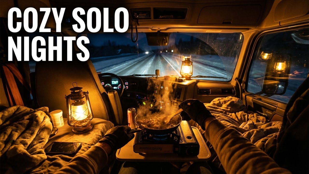 Истории из жизни водителя грузовика  Уютный и комфортный кемпинг в грузовике во время ночных поездок