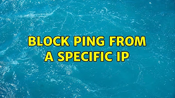 Ubuntu: Block Ping from a specific IP