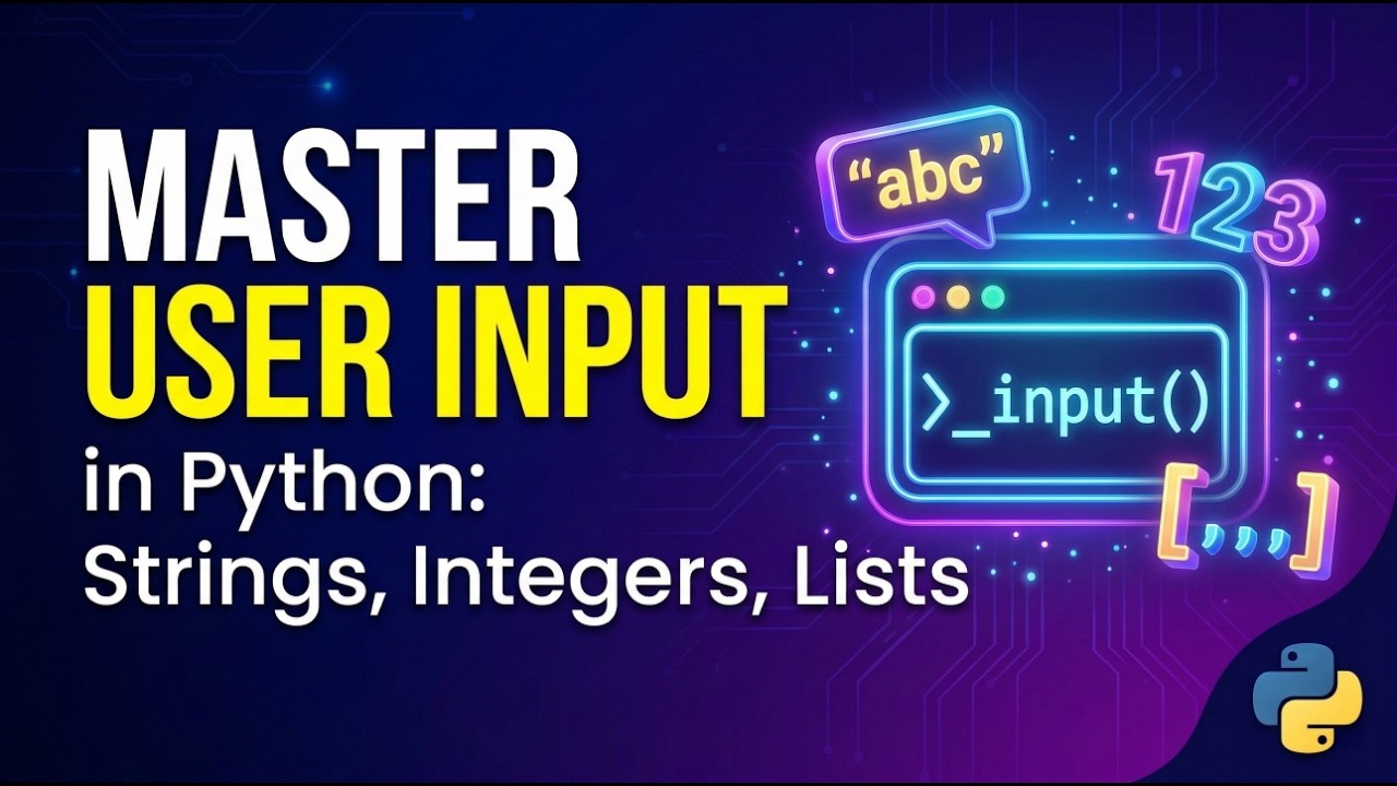 Master User Input in Python: Strings, Integers, and Lists - YouTube