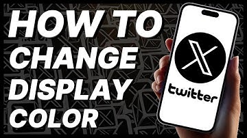 How To Change Display Color On X (Twitter) - 2024