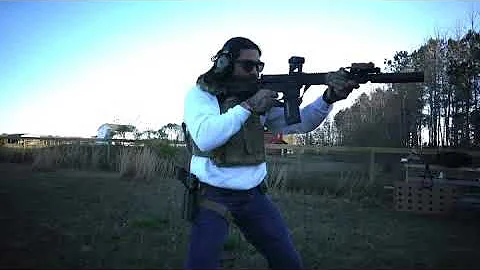 Navy SEAL shoots worlds fastest low ready (probably)