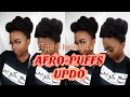 Watch Tolani’s Tutorial for this 3 Minute Afro Puff Updo | Perfect ALL Hair Types