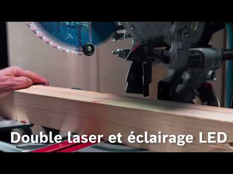 Scie à onglet sans fil 18V - Bi-turbo - Ø216 mm - GCM 18V-216 DC + 1 Batterie Pro Core 18V- 4Ah BOSCH