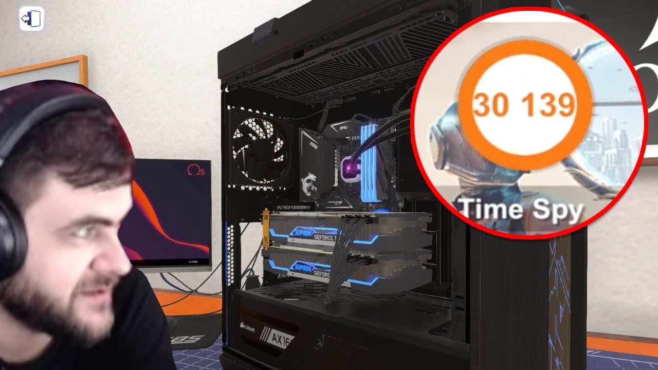 pc building simulator ฟรี  Update New  Składamy NAJMOCNIEJSZY komputer (2x RTX 3090 SLI!) - PC Building Simulator (Live)