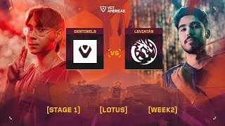 Sentinels vs Leviatán - VCT Americas Stage 1 - W2D1 - Map 1