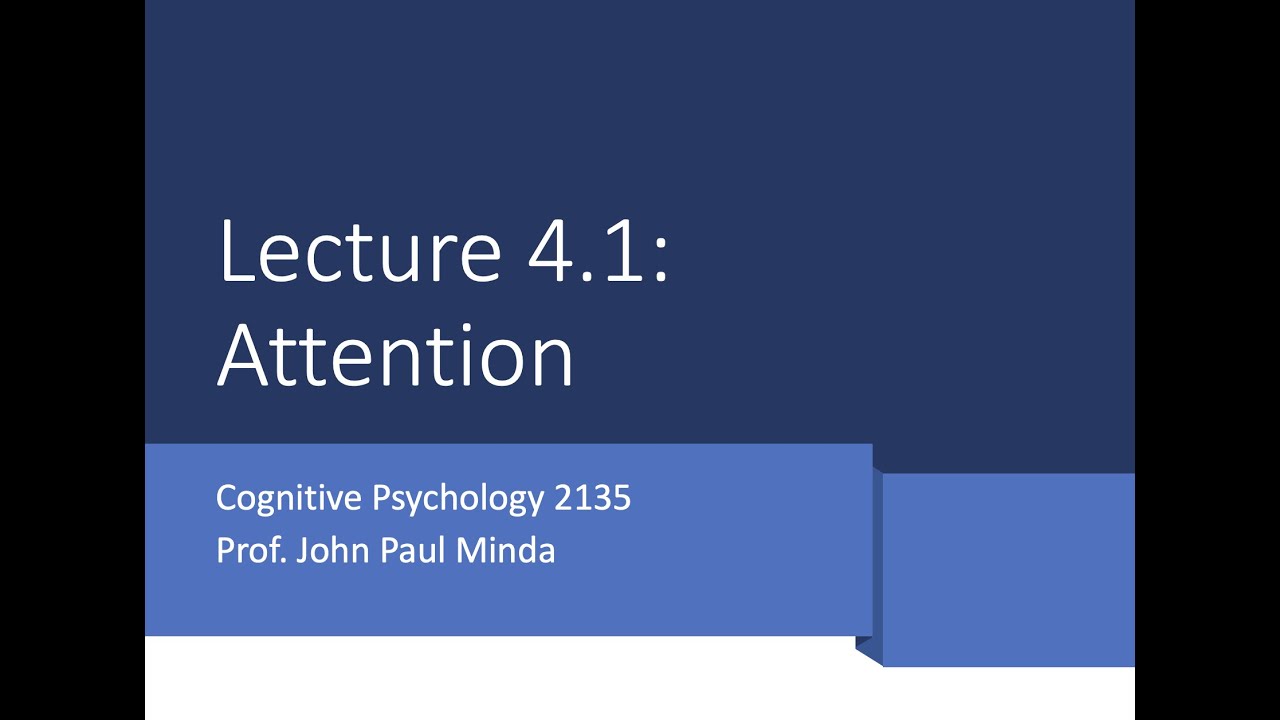 Lecture 4.1 Attention