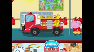 Hippo 🌼 Fireman for kids 🌼 Teaser-4 1х1 30 0+ screenshot 4