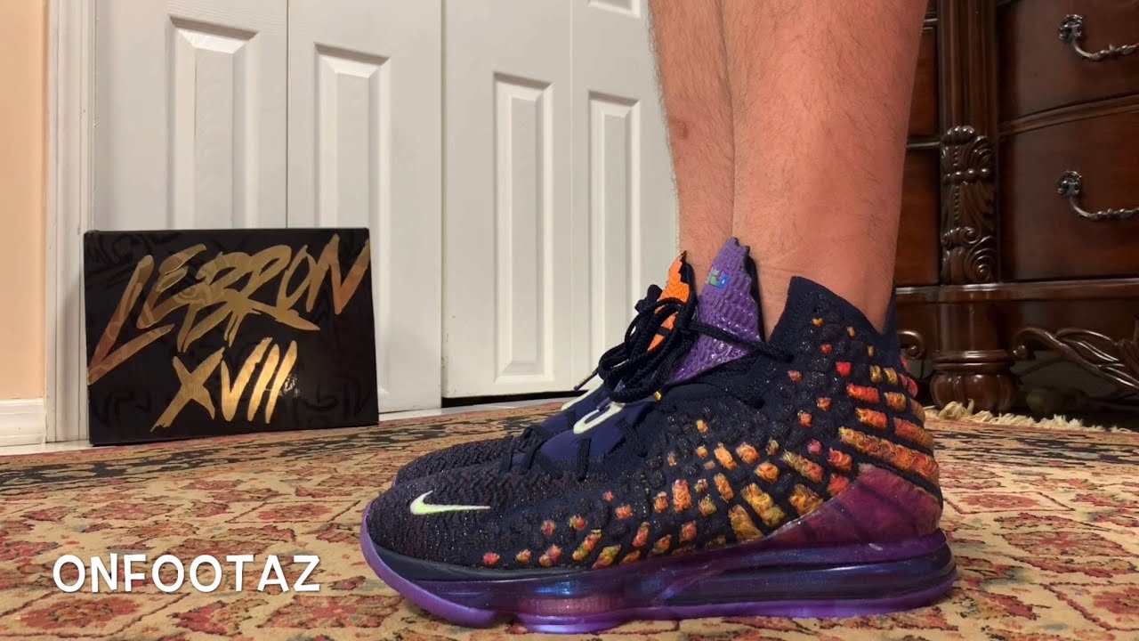 Nike LeBron 17 XVII Monstars On Foot 