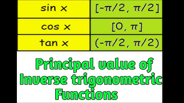 principal value of inverse trigonometric functions class 12 | inverse trigonometric functions hindi