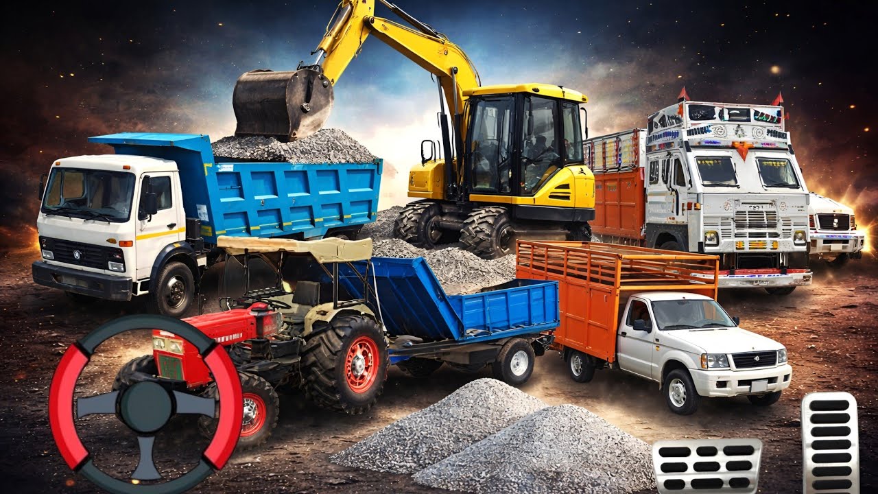 📢New Tactor and Uploading 🚒Stone From   