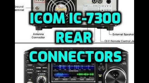 ICOM IC-7300 Rear Connectors- Close Up
