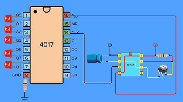 How to Make LED Chaser Circuit with IC4017 & 555 Timer | Easy DIY Electronics Project for Beginners!
