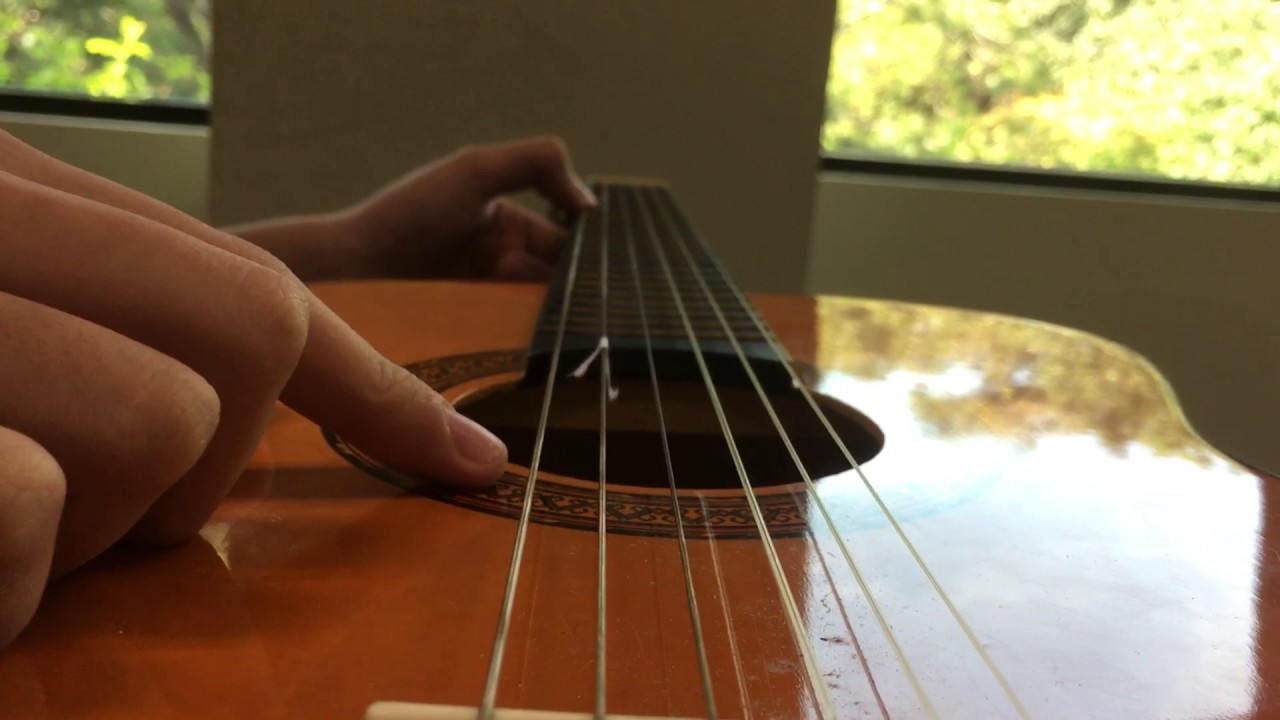 Vibración cuerda guitarra - YouTube