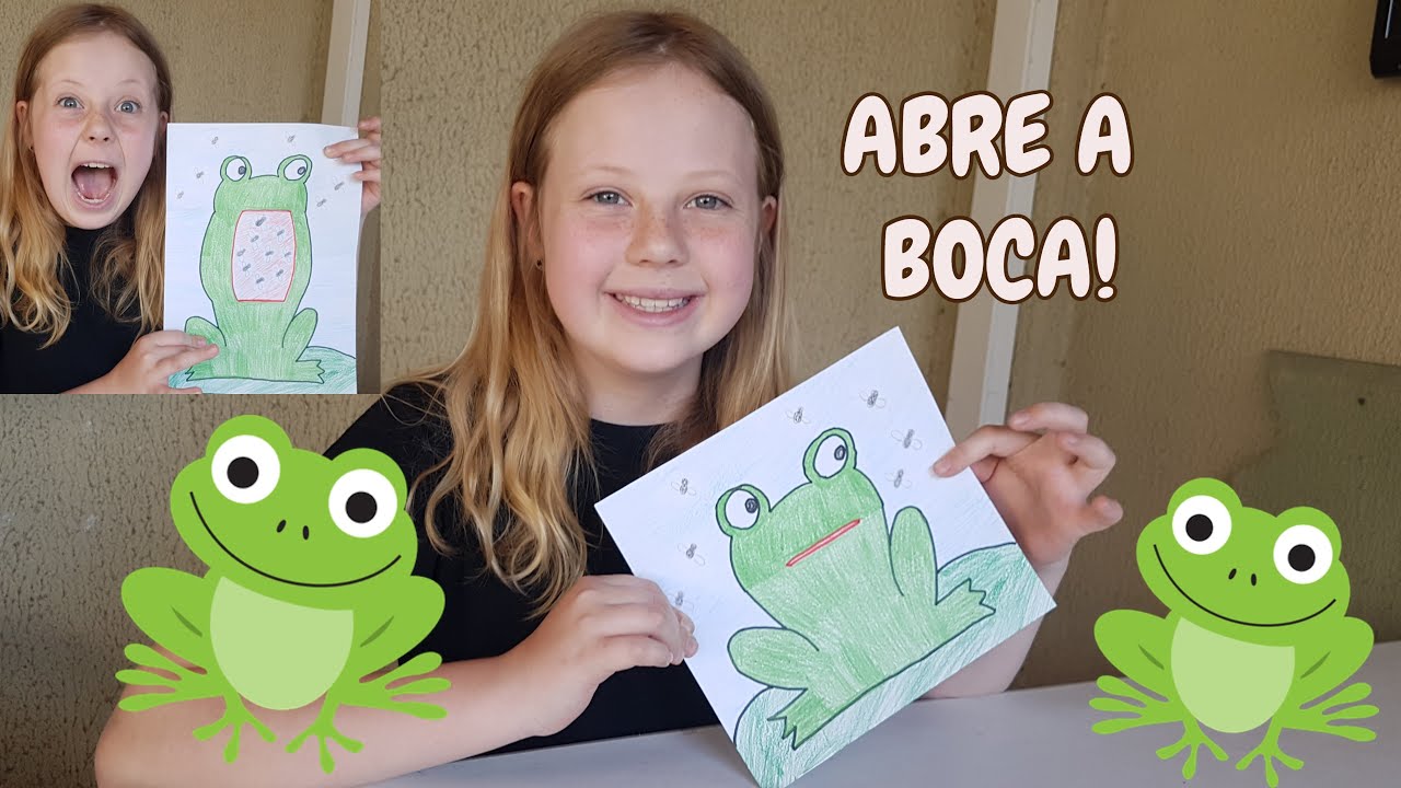 Boca de sapo, boca aberta s, vertebrado, grama, desenhos animados