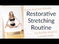 8 min restorative stretching routine  for healthy knees  a happy back