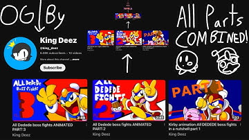 All of King Deez’s Dedede Boss Fight Animations Parts Combined!