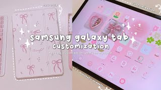🎀 how to customize your android tablet🍡|samsung s7 fe|✨️aesthetic widgets + brief what's on my tab✨️ screenshot 4