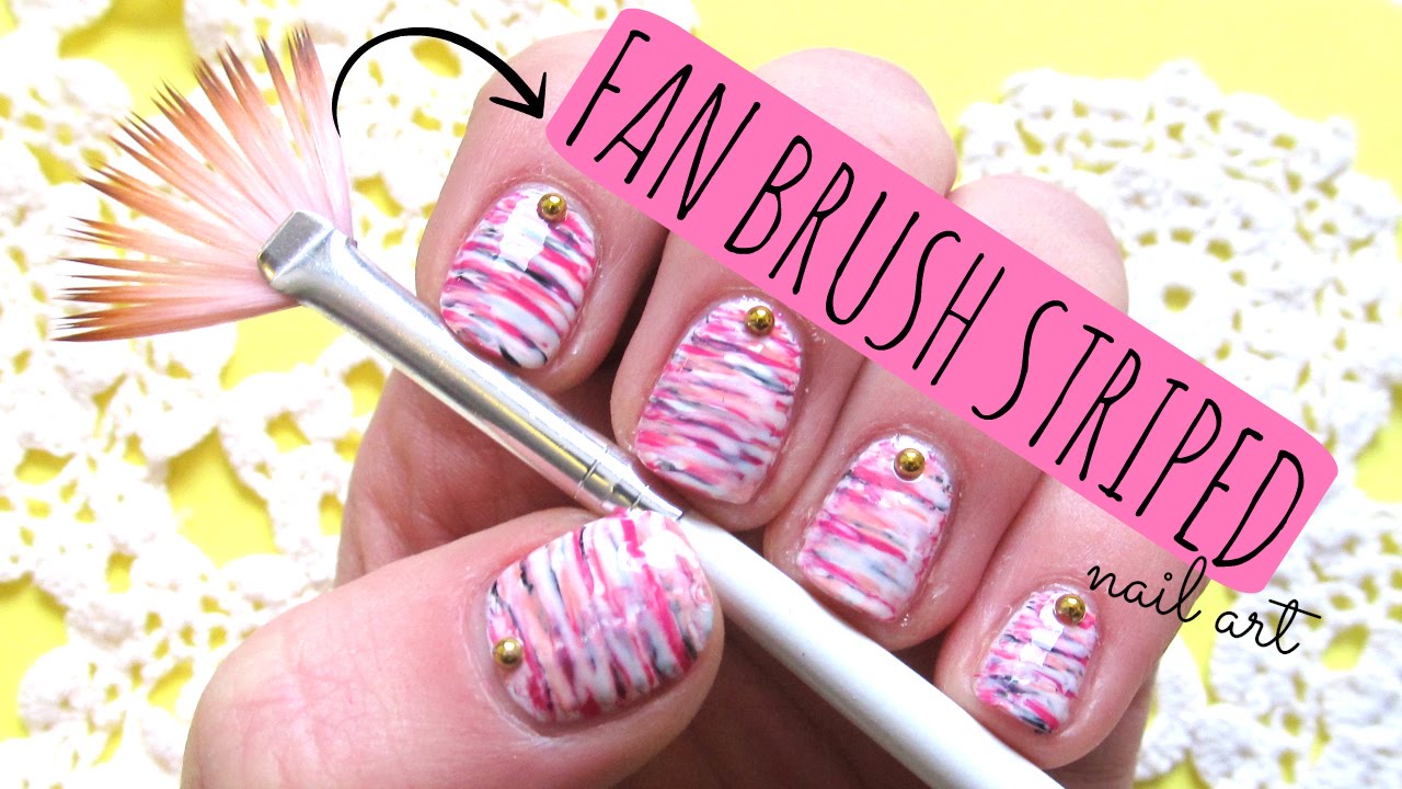 1. Fan Brush Nail Art Set - eBay - wide 7