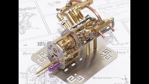 How to Start V4 Steam Engine Model with Reverse Gearbox?#steam #engineering #gasolineengine #fyp