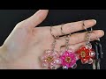 DIY kawaii bead  Sun flower keychain 水晶串珠教学 可爱的太阳花挂饰