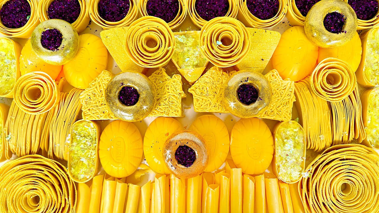 Crushing Soap #16 | ASMR Soap | Clay cracking. Soap stripes. Soap boxes with glitter & starch.