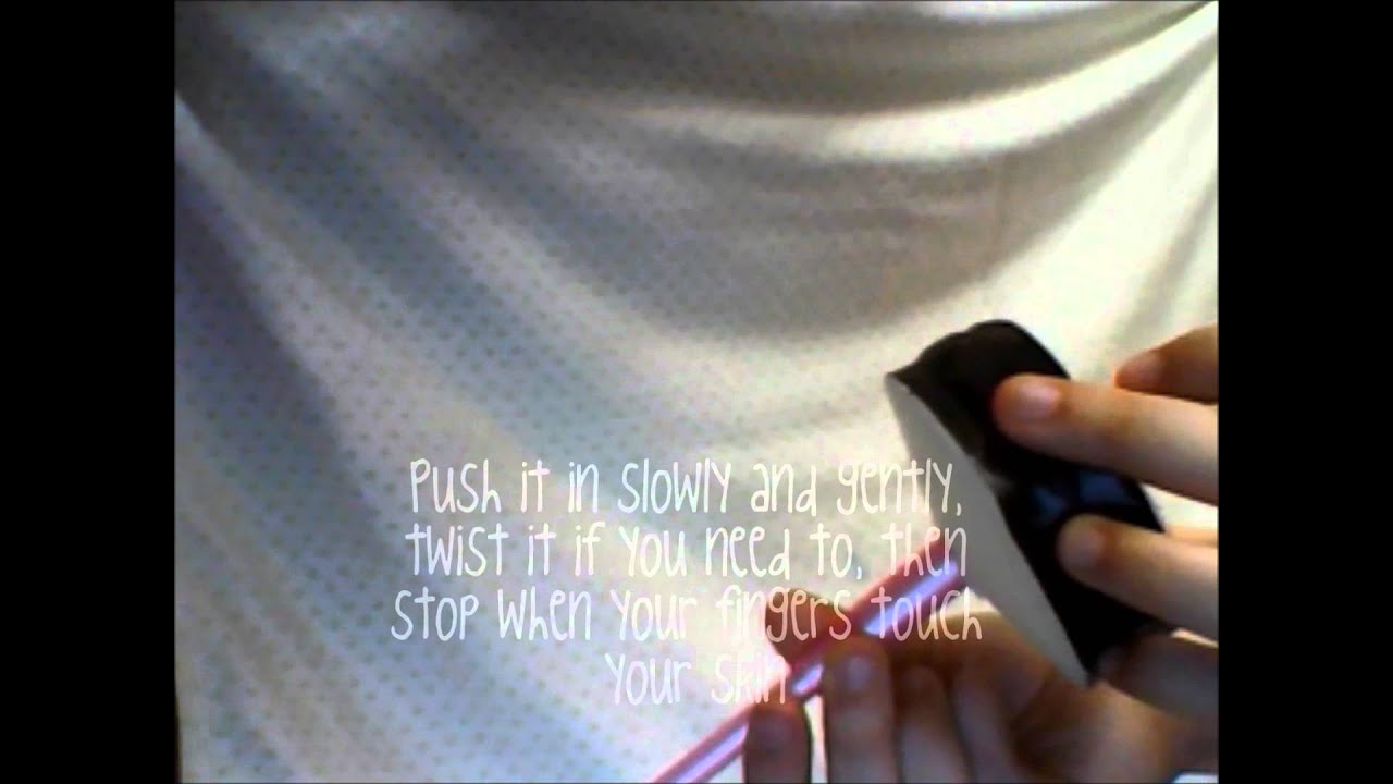 Tampons inserting a tampon youtube