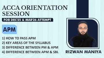 ACCA APM | How to pass APM | Key areas of the APM Syllabus to Focus on | Dec