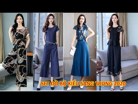 10 Kiểu đồ bộ quần lửng ống rộng, đồ bộ kiểu đẹp cao cấp, siêu hot 2020 Style SangChảnh Thời Thượng | Foci