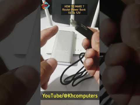 How to make router ups/Powerbank at home diy 5v to 12v