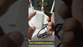 How to make router ups/Powerbank at home diy 5v to 12v