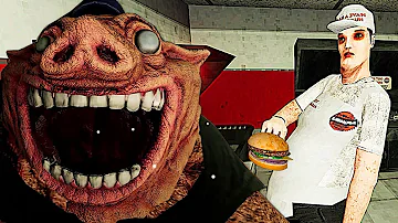 Happy's Humble Burger Farm - Work Minimum Wage get eaten / ENDING FULL PLAYTHROUGH