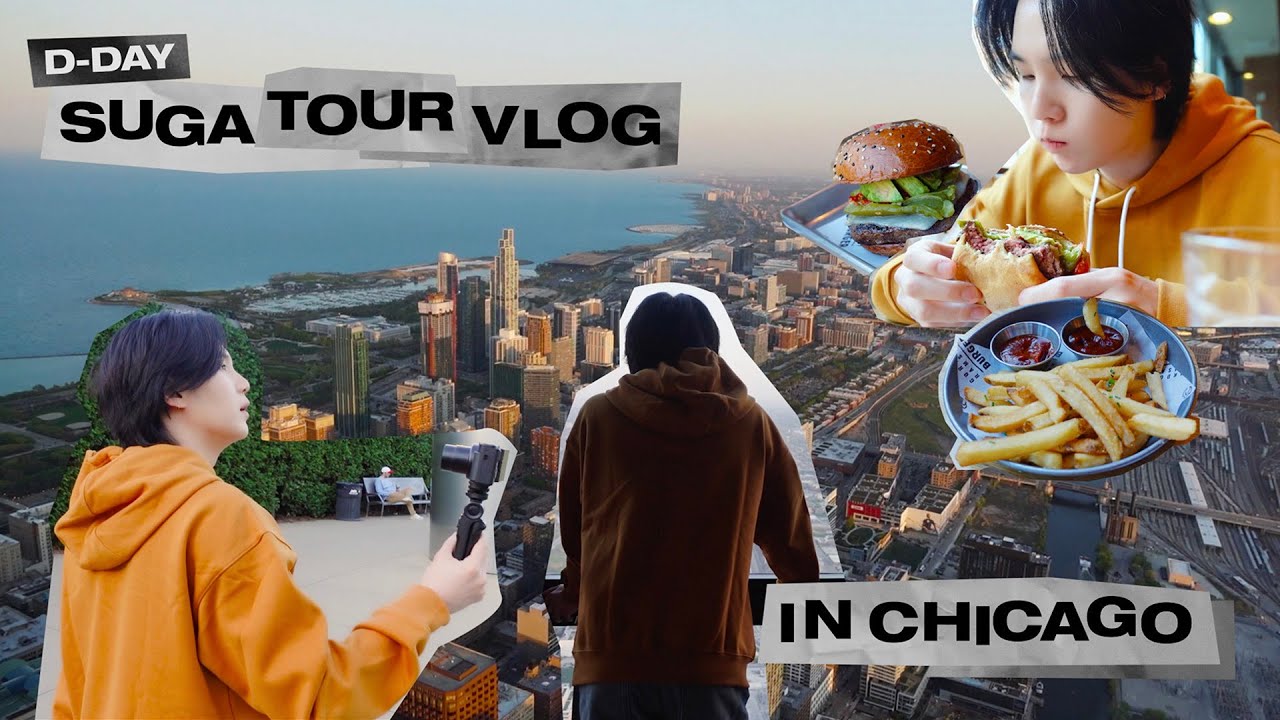 ⁣[SUGA VLOG] D-DAY TOUR in Chicago