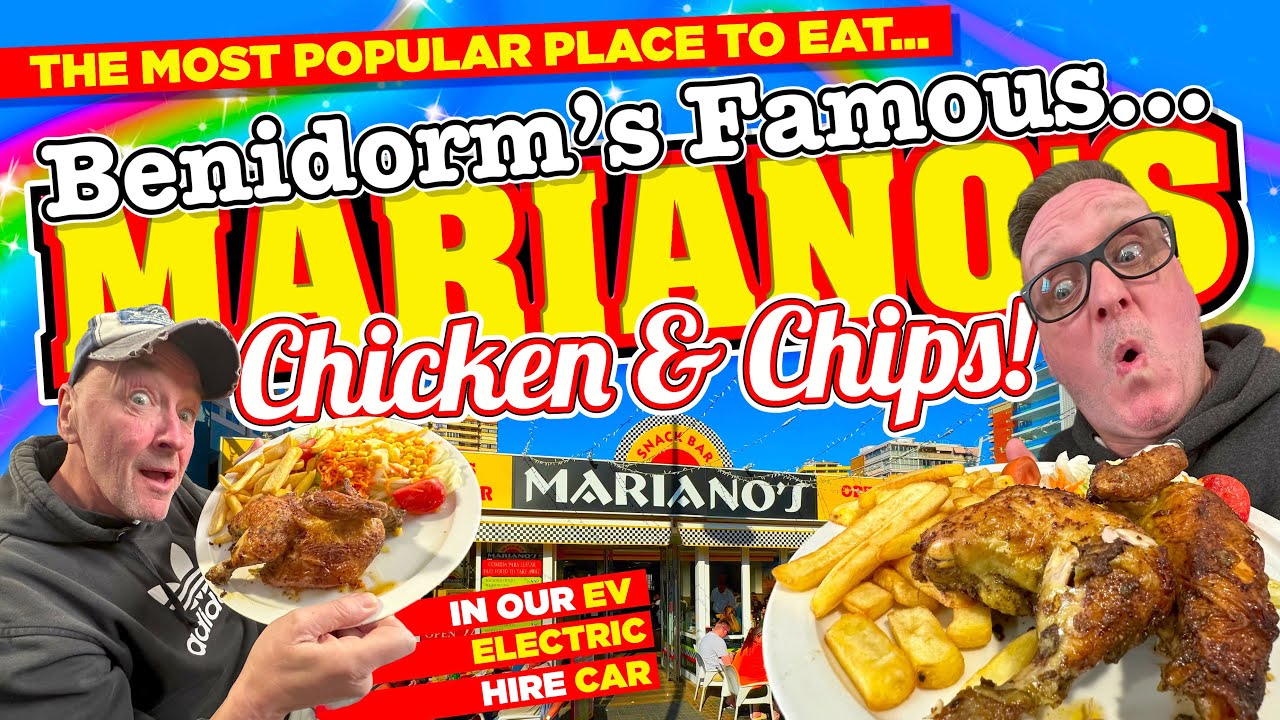 We drove to MARIANO'S The Most POPULAR PLACE to EAT in BENIDORM in our