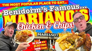 We drove to MARIANO'S The Most POPULAR PLACE to EAT in BENIDORM in our ALL ELECTRIC EV HIRE CAR!