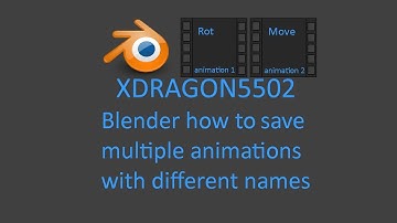 Blender how to save multiple animations with different names Updated