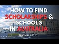 How to find schools and scholarships in australia