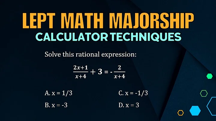 LEPT MATH MAJORSHIP REVIEWER | CALCULATOR TECHNIQUES | 2015 PAST BOARD PROBLEM | ALGEBRA