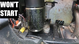 Replacing The Starter On A Husqvarna Riding Mower YTA 18542