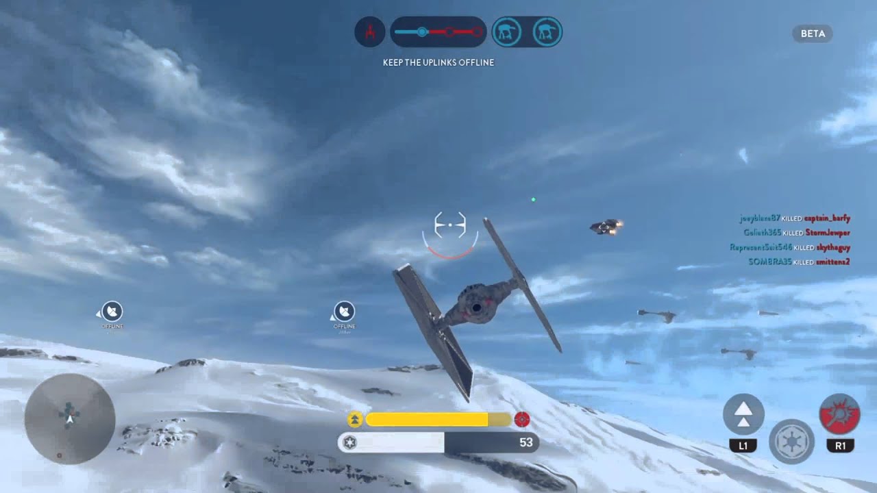 Battlefront (TIE fighter, dogfights & strafing runs)