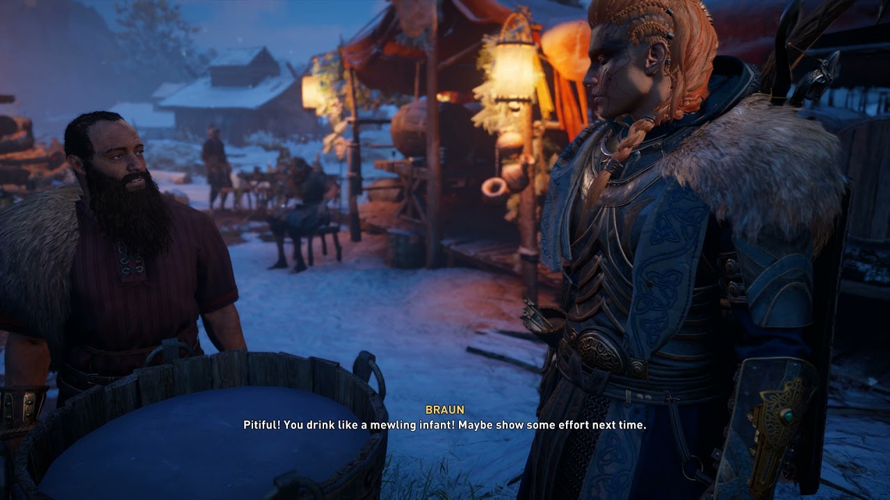 Assassin's Creed Valhalla - Yule Festival - Braun's Folly-Speak to Braun