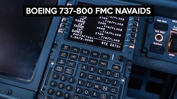 Boeing 737-800 FMC frequency tuning | fix page | VOR radial
