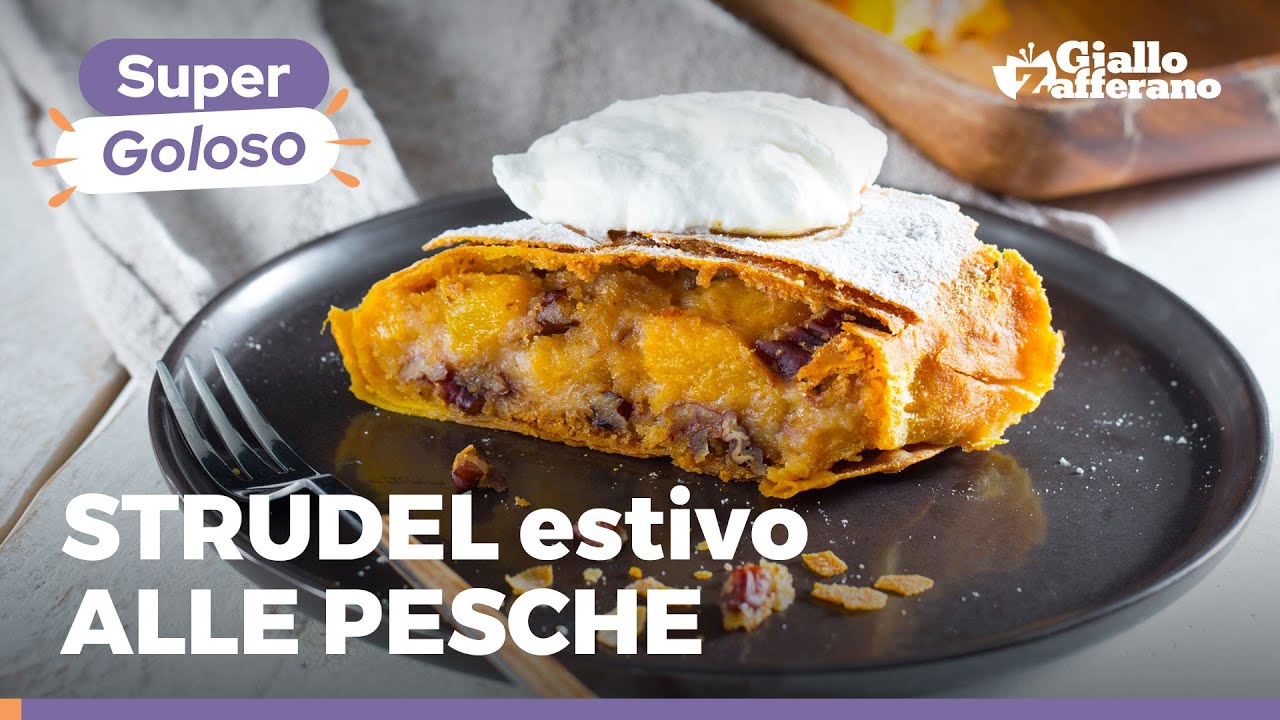 Летний штрудель с персиками - вкусная альтернатива классическому яблочному штруделю!