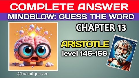 Mindblow: Chapter 13 answers, lvl 145-156 answers @brainitquizzes  #mindblown