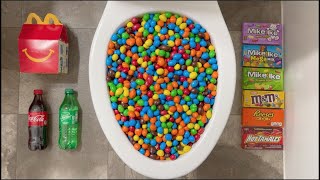 Experiment M&M's vs Coca Cola, Candy, Chocolate, Sprite, Fanta