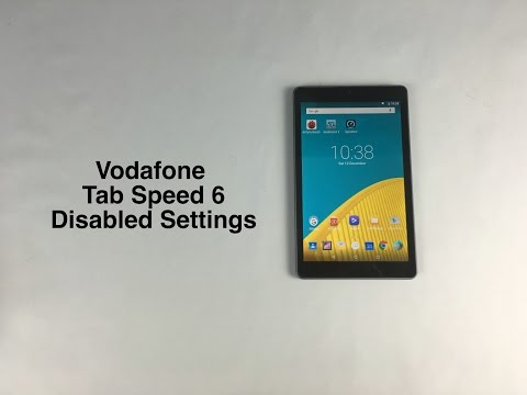 Vodafone Tab Speed 6 Disabled Settings