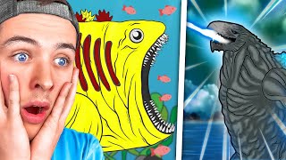 Reacting To Godzilla Vs The Bloop? Fighting Animation